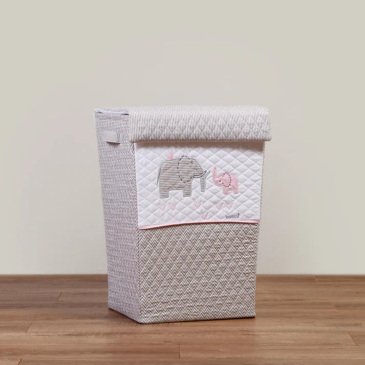Cesto de Ropa Elefante Gris
