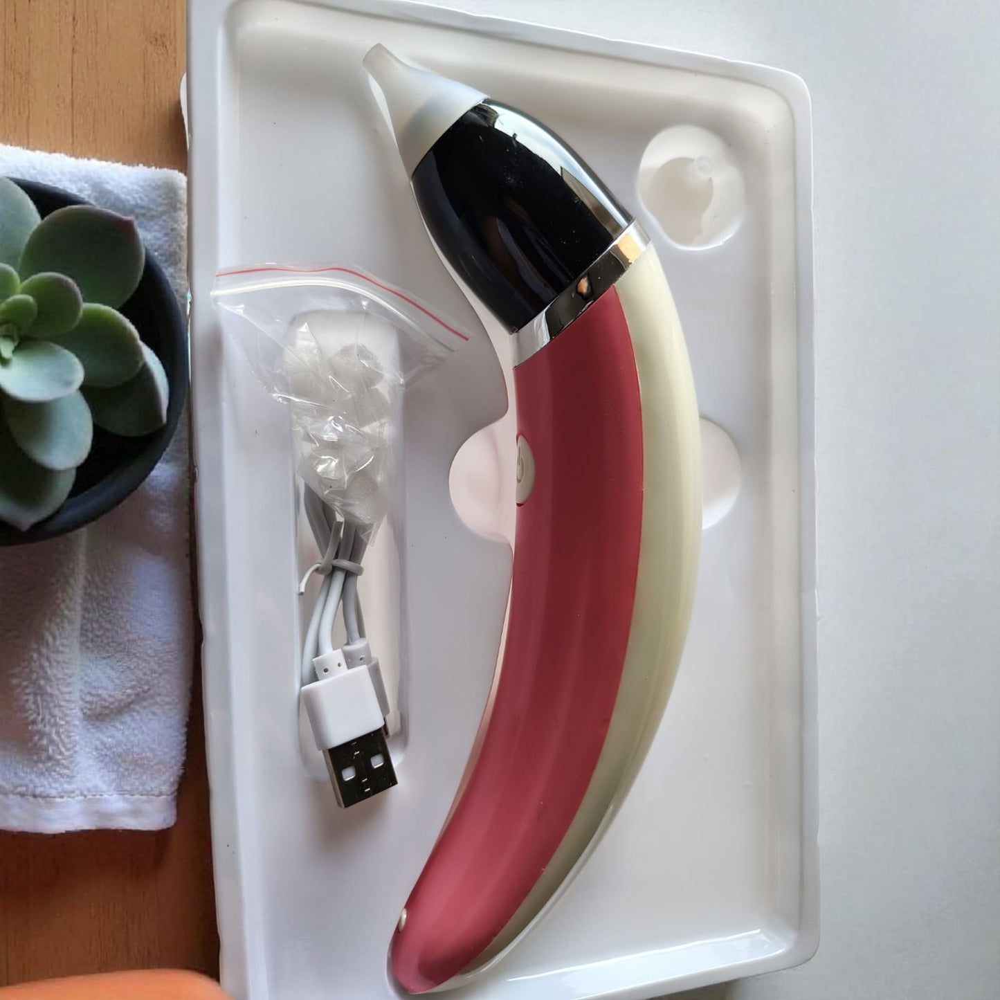 Aspirador Nasal Electrico Rosa