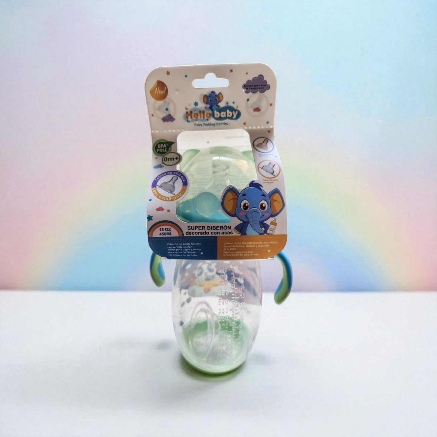 Biberon Panda Celeste