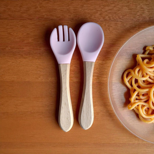 Cubiertos de Madera Rosa