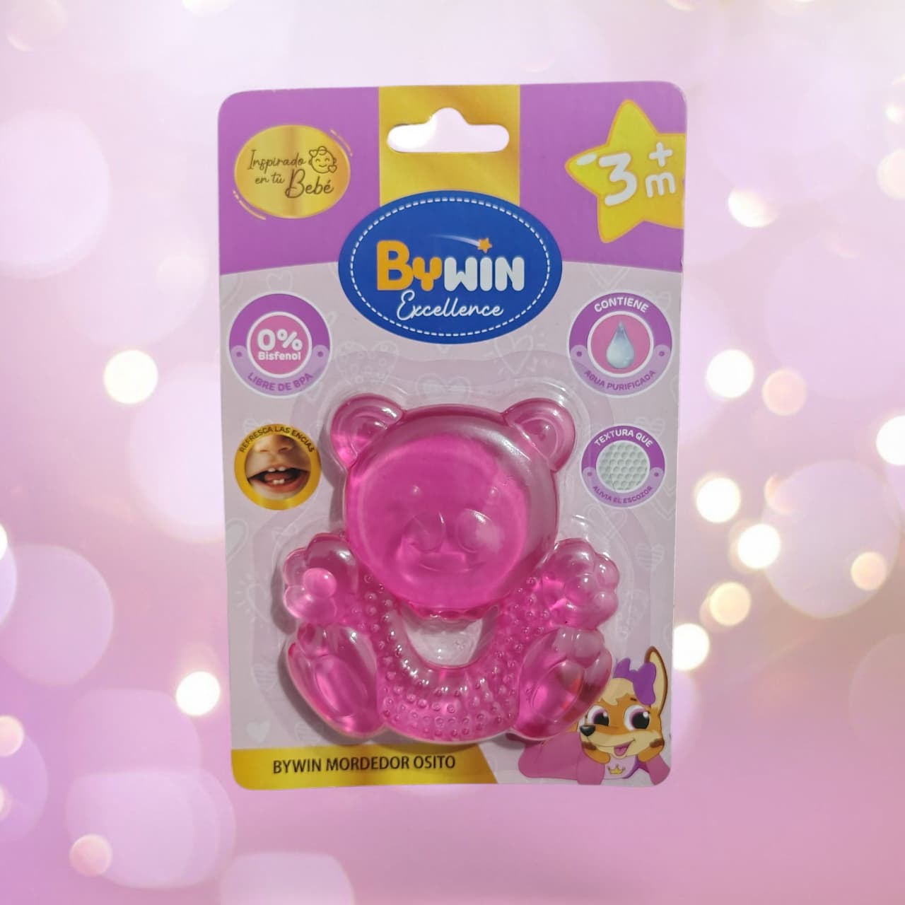 Mordedor Osito Rosa
